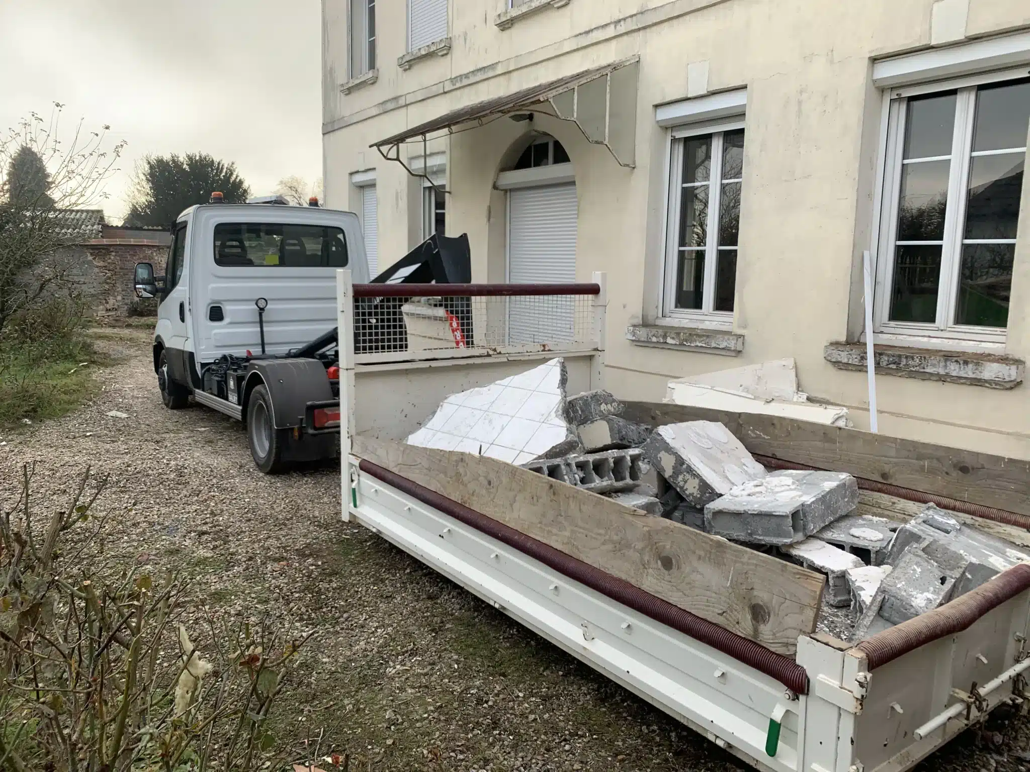 location benne chantier pro Périgord